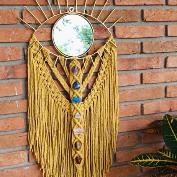Espelho Olho Grego com pedras dos Chakras - Image 2