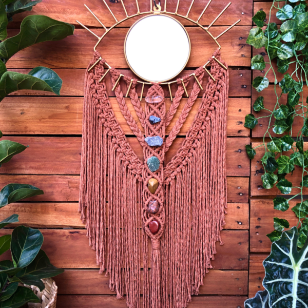 Espelho Olho Grego com pedras dos Chakras - Image 2