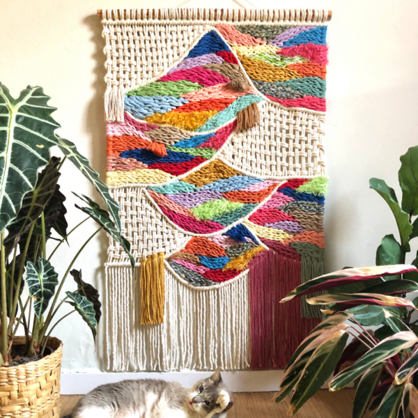 Tapeçaria de parede Macraweave MEGA COLORÊ